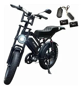 BICICLETA ELÉTRICA AUTOPROPELIDO INOW MODELO X50 ACTION PRO 1000W COM GARUPA PRETA AUTONOMIA 60KM