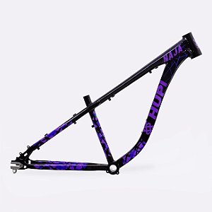 QUADRO ARO (26) HUPI NAJA V9 GANCHEIRA HORIZONTAL COR PRETO/ROXO VIOLETA TAMANHO UNICO
