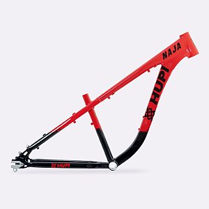 QUADRO ARO (26) HUPI NAJA V9 GANCHEIRA HORIZONTAL COR VERMELHO/PRETO TAMANHO UNICO