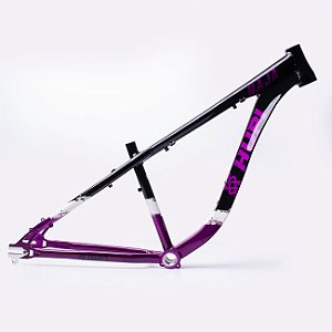 QUADRO ARO (26) HUPI NAJA V9 GANCHEIRA HORIZONTAL COR PRETO/ROXO/BRANCO TAMANHO UNICO