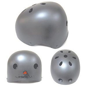 CAPACETE COQUINHO  ABSOLUTE CINZA S/LED TAMANHO M
