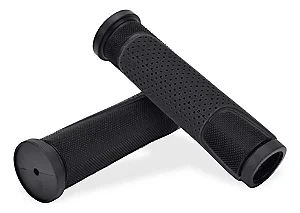 PAR DE MANOPLA PUNHO BIKE MTB VELOOH PRETO BORRACHA 135MM