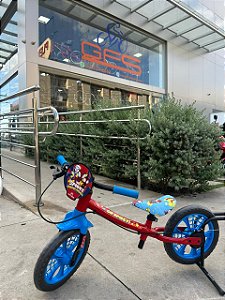 BICICLETA ARO (12) MASCULINA BALANCE (EQUILIBRIO) BIKE NATHOR SPIDER-MAN COR VERMELHO AZUL