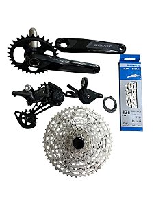 KIT TRANSMISSÃO SHIMANO DEORE 12V M6100 - C/ CASSETE (10/51) COMPLETO