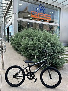 BICICLETA ARO (20) MASCULINA COR PRETO/BRANCO S/MARCHA FREIO V-BRAKE MARCA VELOOH