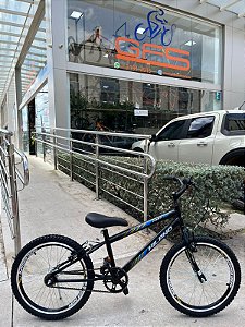 BICICLETA ARO (20) MASCULINA COR PRETO S/ MARCHA MARCA MILANO FAST