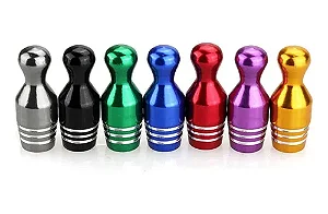 TAMPA VALVULA DE PISTO ALUMÍNIO PINO COR SORTIDA (O PAR)