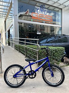 BICICLETA ARO (20) MASCULINA COR AZUL S/MARCHA FREIO V-BRAKE MARCA VELOOH CROSS COLOR