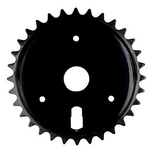 COROA RODA DENTADA/ENGRENAGEM 40 DENTES PRETA MACIÇA PACO
