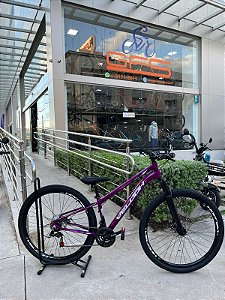 BICICLETA MTB ARO (29) VELOOH START 21 VELOCIDADES FREIO A DISCO MECÂNICO TAMANHO 13 (PP) COR VIOLETA