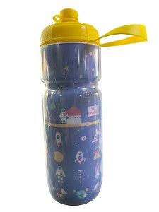 GARRAFA CARAMANHOLA SQUEEZE 590ML AUTOMATICA KIDS ESTRELA