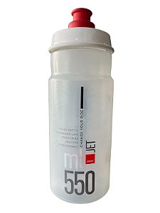GARRAFA SQUEEZE CARAMANHOLA FLY JET 550ML TRANSPARENTE/VERMELHO
