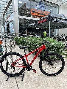 BICICLETA MTB ARO (29) VELOOH START 21 VELOCIDADES FREIO A DISCO MECÂNICO TAMANHO 15 (P) COR VERMELHO