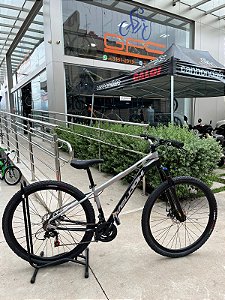 BICICLETA MTB ARO (29) VELOOH START 21 VELOCIDADES FREIO A DISCO MECÂNICO TAMANHO 15 (P) COR PRETO/PRATA