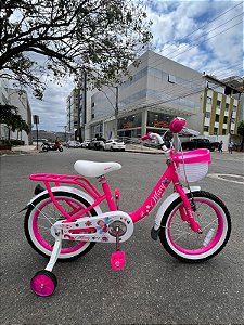 BICICLETA ARO (16) FEMININA COR ROSA S/MARCHA MARCA PRO-X MISSY