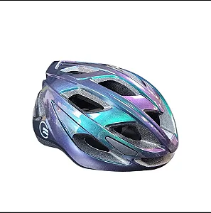 CAPACETE CICLISMO ADULTO ELLEVEN MTB INMOLD RACE CAMALEÃO TAMANHO G (57-62)