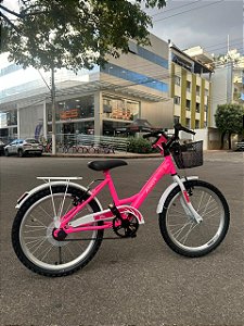 BICICLETA ARO (20) FEMININA COR ROSA S/ MARCHA ATHOR BLISS