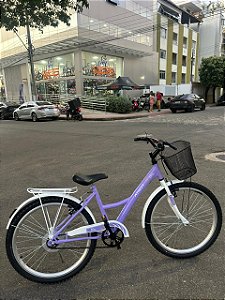 BICICLETA ARO (24) FEMININA COR LILAS S/ MARCHA ATHOR BLISS
