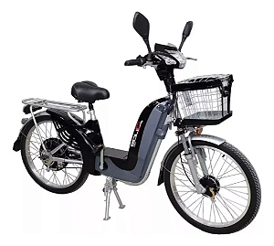 BICICLETA ELETRICA DUOS E-MAXX 800W BATERIA 48V 15AH PRETA