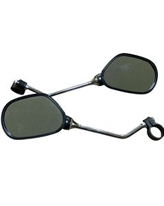 PAR DE ESPELHO RETROVISOR BIKE GRANDE MIRROR