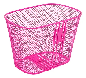 CESTA ARAME PARA ARO 20 AÇO ROSA COM SUPORTE E COM HASTE