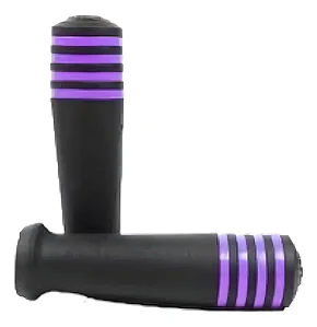 PAR DE MANOPLA PUNHO BIKE MTB NEOPAK PRETO/LILAS BORRACHA