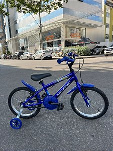 BICICLETA ARO (16) MASCULINA COR AZUL/AZUL S/MARCHA MARCA MILANO GROW UP