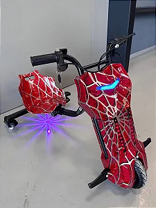 TRICICLO ELÉTRICO DRIFT CRAZY HOMEM-ARANHA