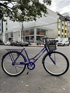 BICICLETA ARO (26) FEMININA COR VIOLETA S/MARCHA FREIO CONTRAPEDAL (A PÉ) MARCA MONARK TROPICAL