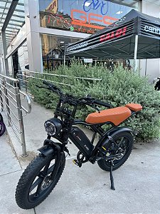 BICICLETA ELETRICA DUOS E-VOK PRETA 1000W FAT BIKE BATERIA LITIO