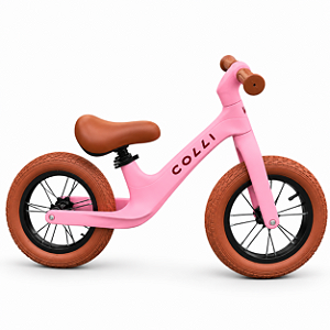 BICICLETA ARO (12) FEMININA BALANCE (EQUILIBRIO) BIKE COLLI PITUKINHA ROSA