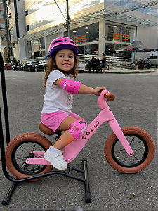 BICICLETA ARO (12) FEMININA BALANCE (EQUILIBRIO) BIKE COLLI PITUKINHA ROSA