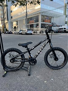 BICICLETA ARO (16) MASCULINA/FEMININA COLLI AIRON SEM MARCHA FREIO A DISCO MECÂNICO PRETO