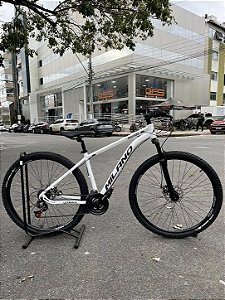BICICLETA MTB ARO (29) MILANO URBAN 1.0 KIT 21 VELOCIDADES (3X7) FREIO A DISCO MECÂNICO TAMANHO 17 (M) COR BRANCA