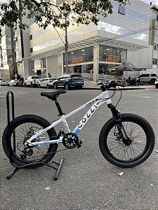 BICICLETA ARO (20) MTB COLLI DUBLIN ALUMINIO 7 VELOCIDADES (1X7) FREIO A DISCO MECÂNICO COR BRANCA
