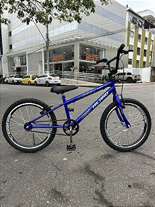 BICICLETA ARO (20) MASCULINA COR AZUL S/ MARCHA MARCA MILANO FAST