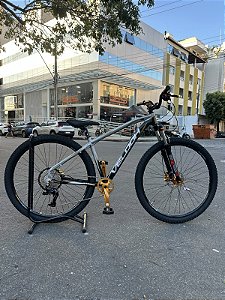 BICICLETA ARO (29) VELOOH VIBE KIT 12 VELOCIDADES GTA (1X12) FREIO DISC HIDRAULICO GTA TAMANHO 17 (M) GRAFITE/PRETO