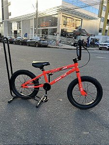 BICICLETA ARO (16) FEMININA/MASCULINA COR VERMELHO SEM MARCHA FREIO V-BRAK PRO-X SERIE 16