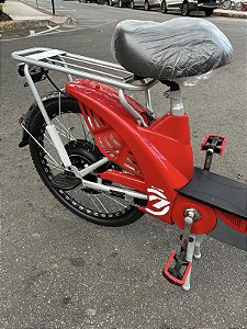 BICICLETA ELETRICA E-VIBE 800W VERMELHA ASTUR