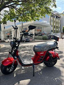 SCOOTER ELÉTRICA DUOS FX2 ESTILO MOTONETA 1000W 60V AUTOPROPELIDO VERMELHO