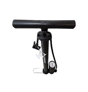 BOMBA OFICINA VELOFORCE BICO REVERSÍVEL COM MANOMETRO AÇO 100PSI