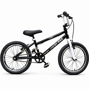 BICICLETA ARO (20) MASCULINA COR PRETO/BRANCO S/MARCHA FREIO V-BRAKE MARCA VELOOH CROSS