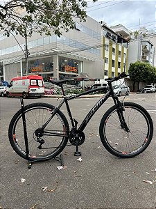 BICICLETA MTB ARO (29) TRACK KIT 21 VELOCIDADES (3x7)  FREIO V-BRAKE COR PRETA (USADA)