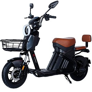 SCOOTER ELETRICA AUTOPROPILIDO 48V 1000W DUOS E-TREK PRETO/MARROM