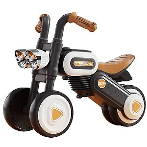 BICICLETA INFANTIL BALANCE (EQUILIBRIO) MOTO CUTE VINTAGE PRETA UNITOYS