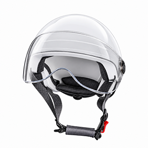 CAPACETE URBAN BIKE ELÉTRICA/SCOOTER COM VISEIRA COR BRANCO TAMANHO (55-62)