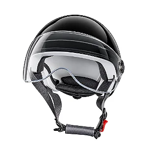 CAPACETE URBAN BIKE ELÉTRICA/SCOOTER COM VISEIRA COR PRETO TAMANHO (55-62)