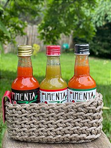 Cestinha de FIO NÁUTICO - para 3 molhos