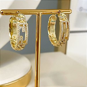 Argola FF Cravação Luxo
