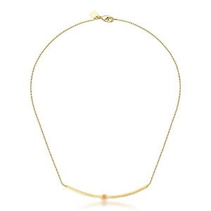 Colar Choker Pedra Morganita